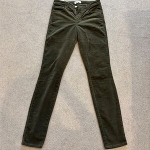 L'AGENCE Olive Green Corduroy Trousers
